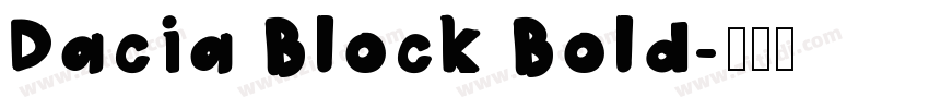 Dacia Block Bold字体转换